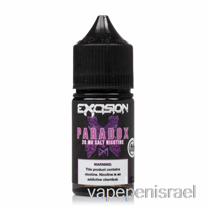 חד פעמי Vape Israel Paradox - מלח כריתה - Alt Zero - 30 מ"ל 40 מ"ג
